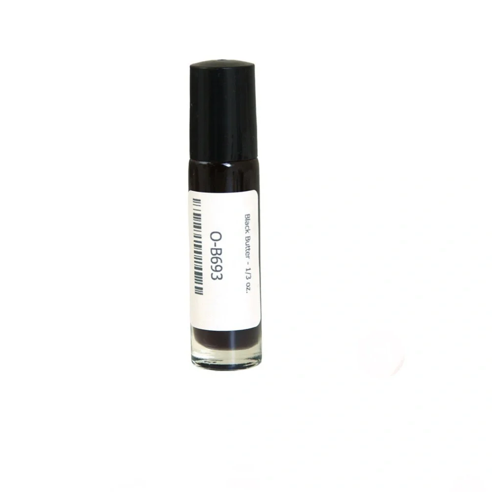 Black Butter Men’s Fragrance Oil 1/3 Oz Glass Roll-On Bottle